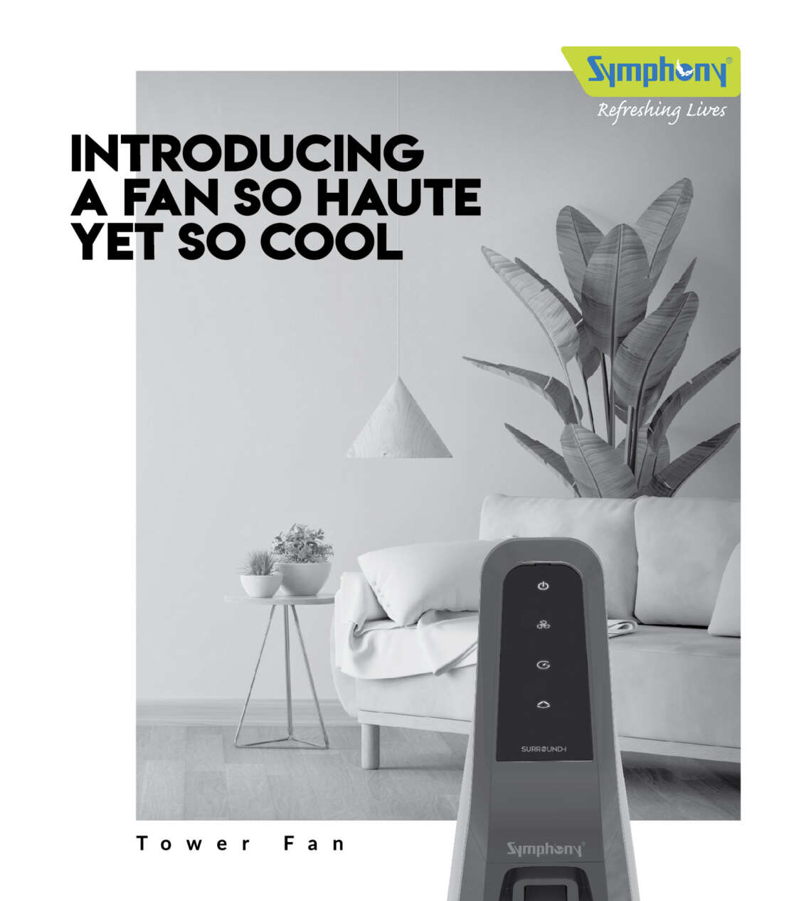 Symphony Cooler Tower Fan Ad